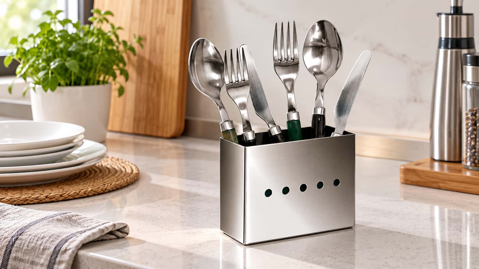 Porta talheres vertical: como escolher e organizar a cozinha