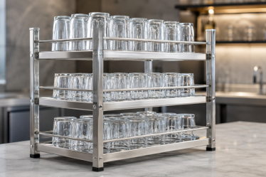 Escorredor de copos em aço inox profissional: como escolher