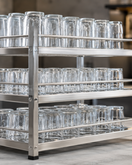 Escorredor de copos em aço inox profissional: como escolher