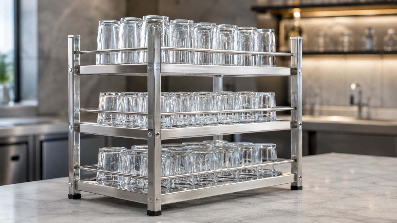 Escorredor de copos em aço inox profissional: como escolher